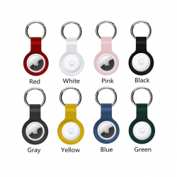 Silicone Protective Case for Apple AirTag with Keyring