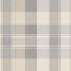 Arthouse Country Check Grey - Wallpaper