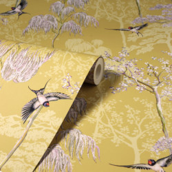 Arthouse Japanese Garden Ochre - Wallpaper